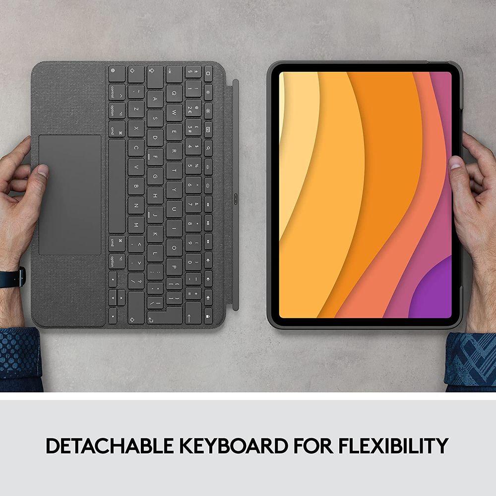 Buy logitech Combo Touch Bluetooth Detachable Keyboard for Apple iPad Air 10.9 Inch (4th & 5th